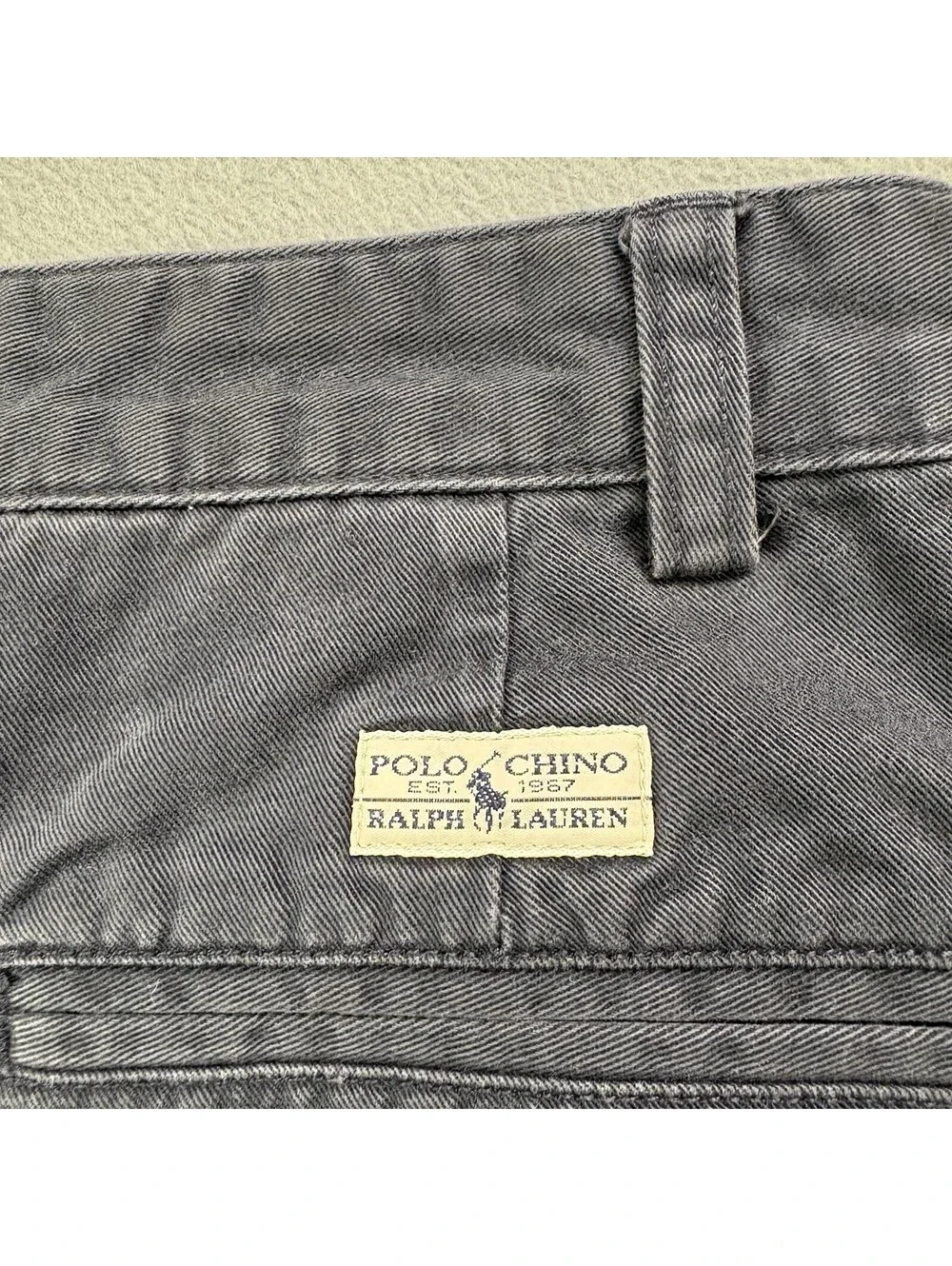Vintage Polo Ralph Lauren Pleated Chino Pants Size 32 (Fit 30x29 in.) Navy Blue
